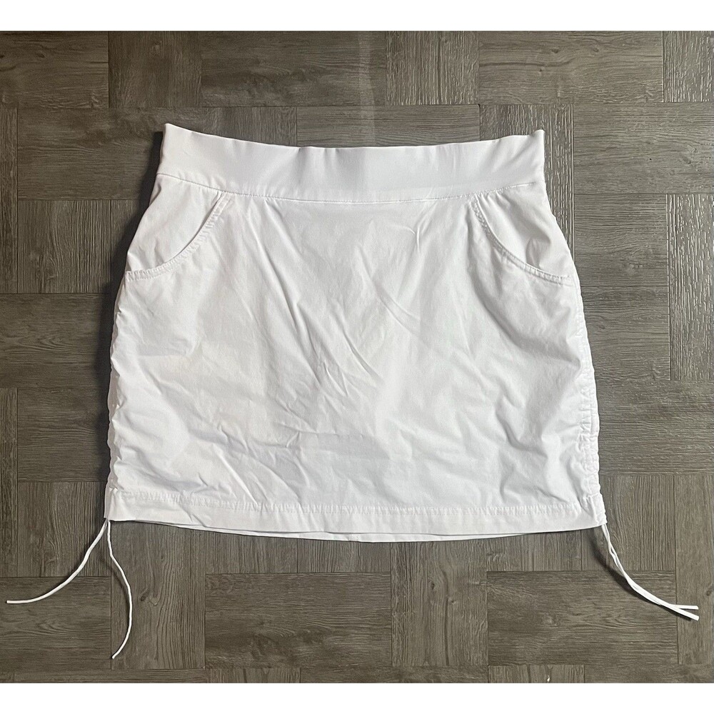 Columbia Skorts Women’s Large White Skirt Active Fit Shorts Skirt Tennis Golf L